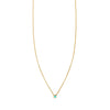turquoise inlaid tiny square necklace_1