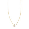 white diamond gold ohm necklace