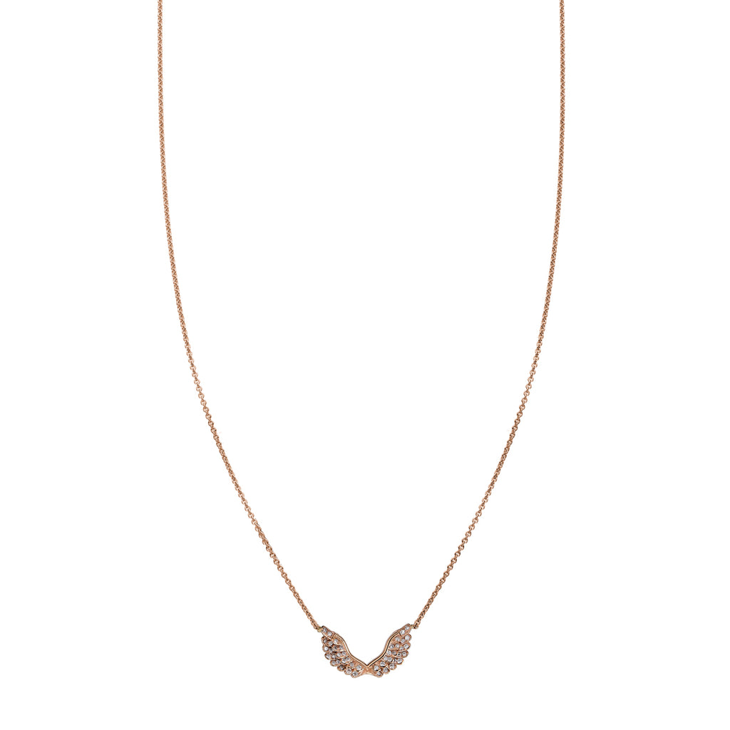 white diamond tiny angel wing necklace_1