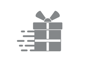 Icon indicating worldwide shipping available on all custom gold jewelry.