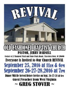 old fashioned baptist church revival